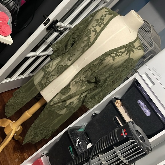 Green Cardigan - Picture 2 of 3